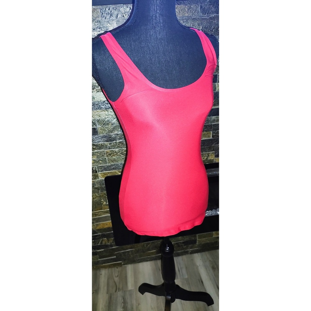 NO BOUNDARIES FITTED SUPERSOFT Red Stretch Knit TANK SIZE SMALL (3-5)